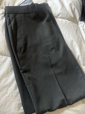 J.M. Haggar Slim Fit Heathered Black Dress Pants 32x30